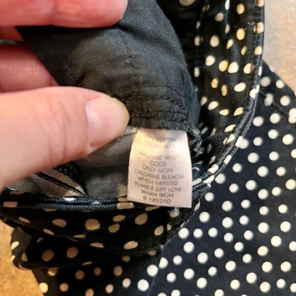 LOFT Modern Straight Polka Dot Pants Size 24 00 P - Picture 7 of 10